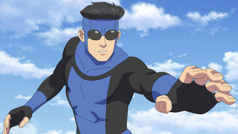 Mark reaching out his hand in "Invincible."