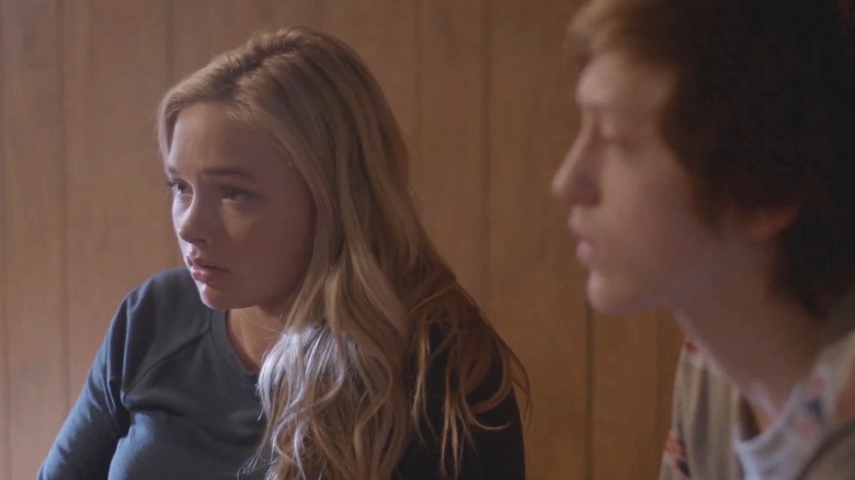 Lauren and Andy frowning in "The Gifted."
