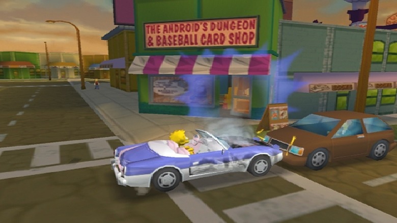 Maggie in a car wreck