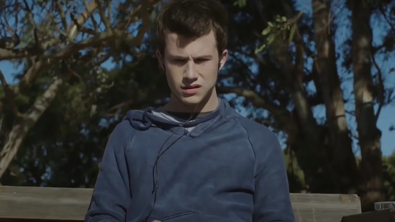 Clay listening to Hannah's tapes