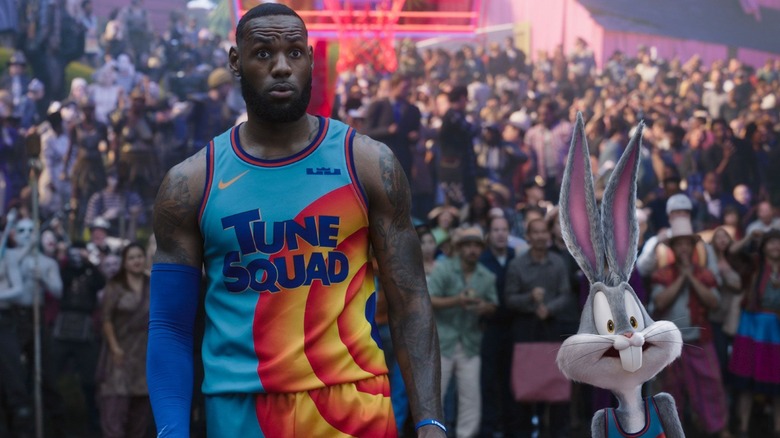LeBron James and Bugs Bunny in "Space Jam A New Legacy"