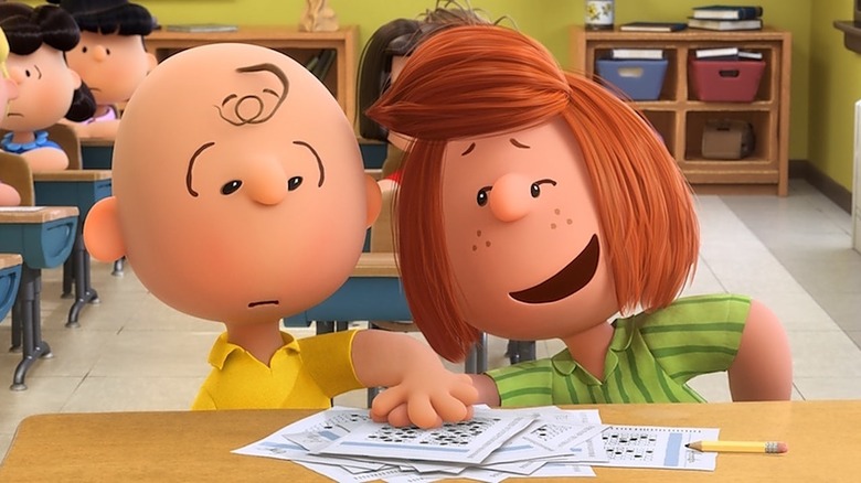 Peppermint Patty flirts with Charlie Brown