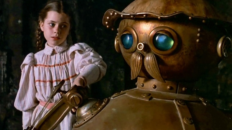 Dorothy Gale talks to a tin man in 'Return to Oz' (1985)