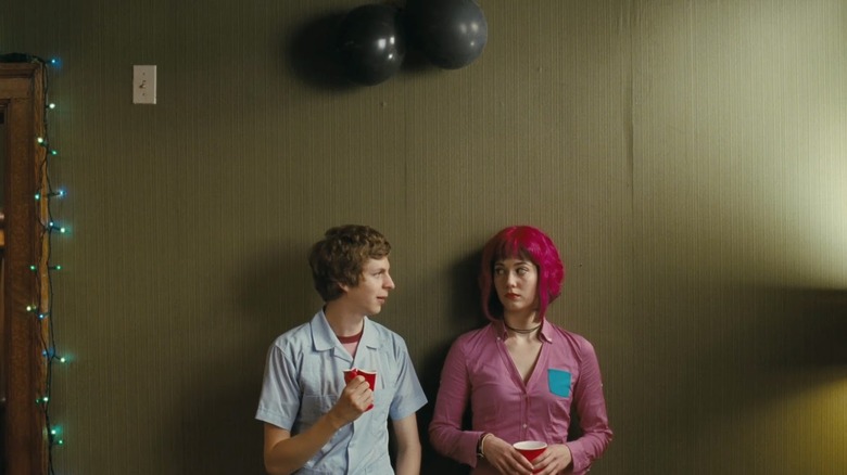 Scott and Ramona at a party in Scott Pilgrim vs The World