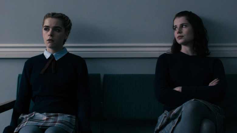 Girls in a hallway