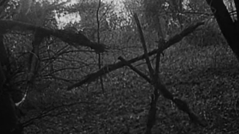 Blair Witch effigy in the woods
