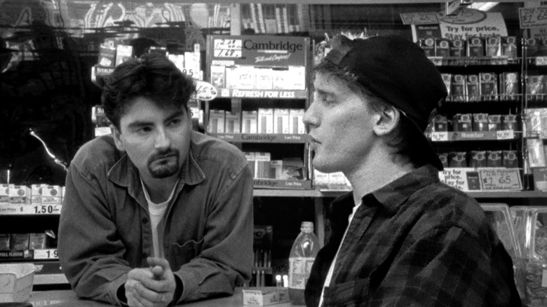 Dante Hicks and Randal Graves speaking in Clerks