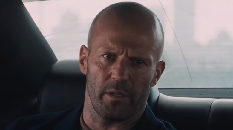 Jason Statham scowling