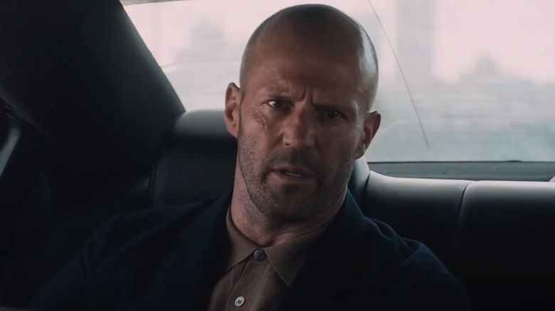 Jason Statham scowling