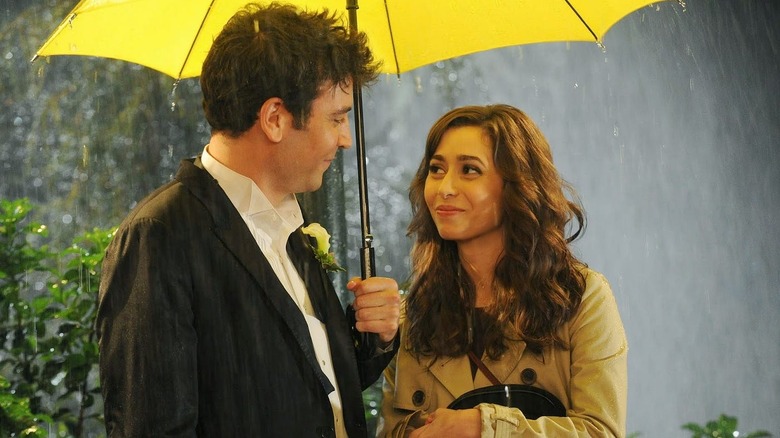 Ted smiling at the mother in "How I Met Your Mother."