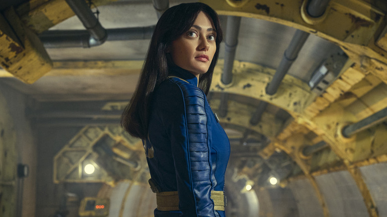Lucy inside her vault in Fallout