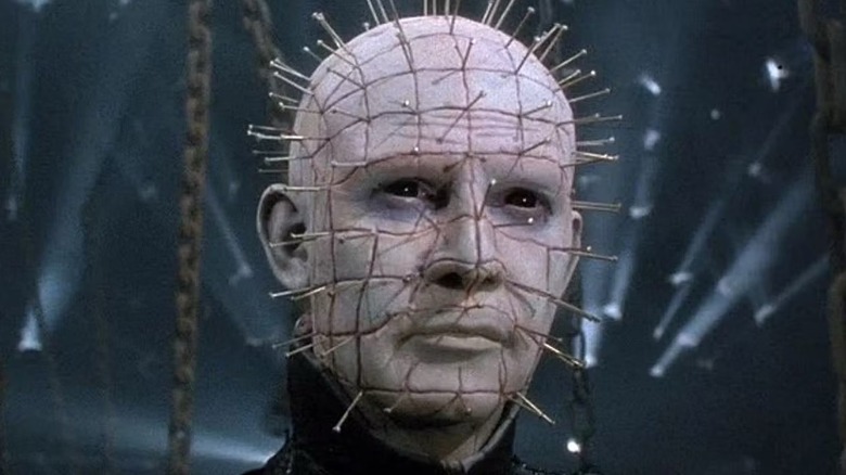 Pinhead plotting his evil ways in "Hellbound: Hellraiser II" (1988)