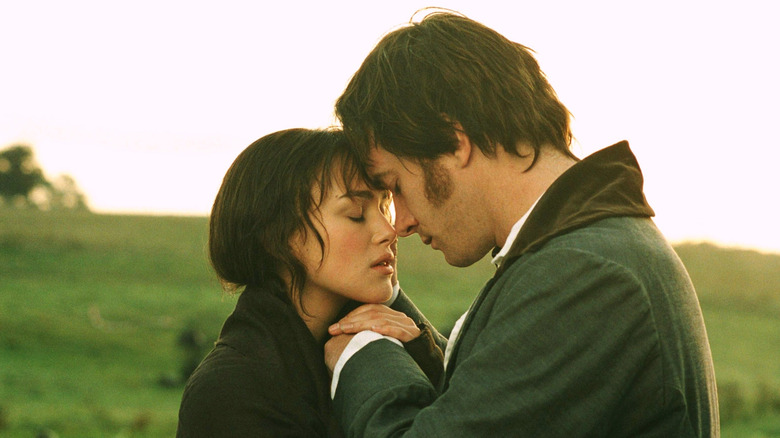 Darcy and Elizabeth embrace in "Pride and Prejudice" (2005)