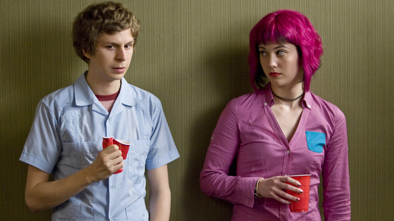 Scott and Ramona talk in "Scott Pilgrim vs The World"