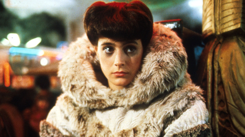 Rachel looks askance in "Blade Runner"