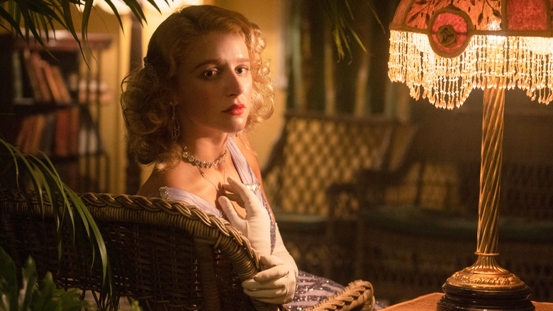Alexandra Dutton sitting in a chair