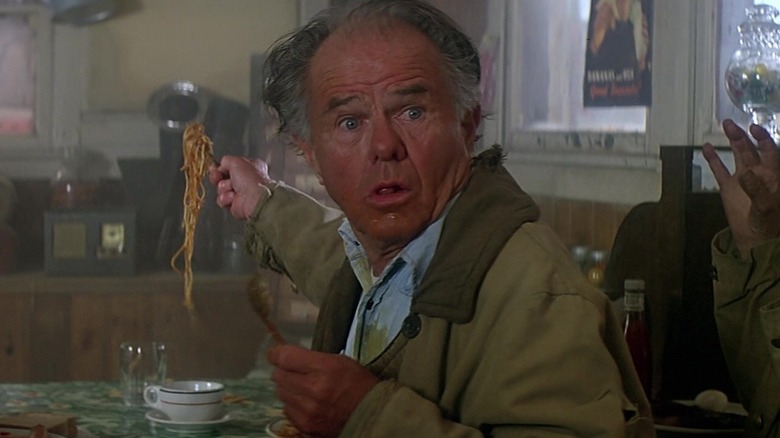 Elisha Cook Jr. eating