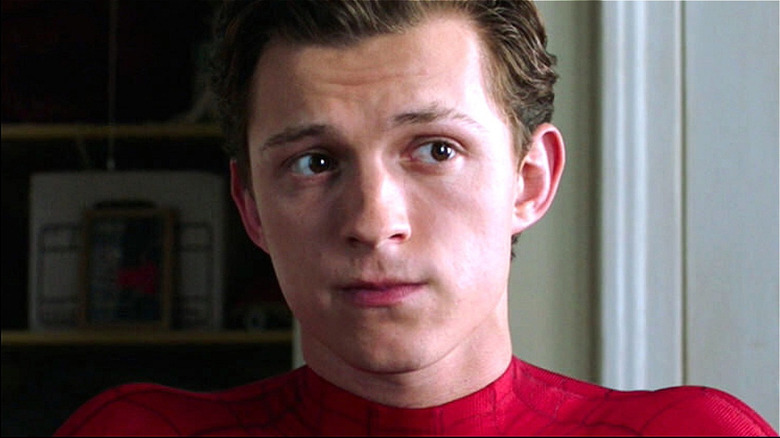 Peter Parker looking sideways