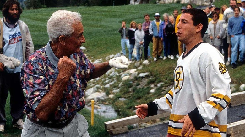Bob Barker fighting Happy Gilmore