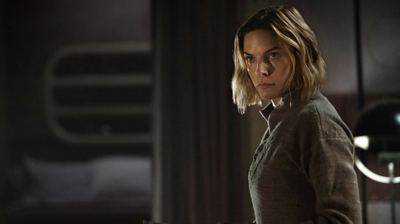 Juliette Nichols glowers in her bedroom in "Silo"