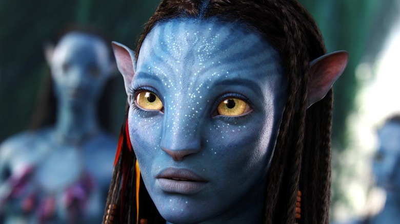 James Cameron's Avatar Na'vi stares