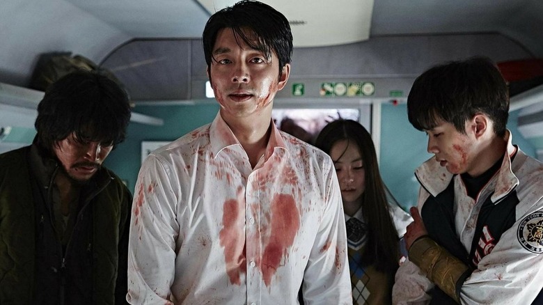 Bloodied passengers in Train To Busan