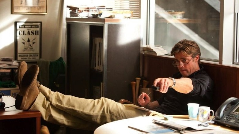 Billy Beane watching TV