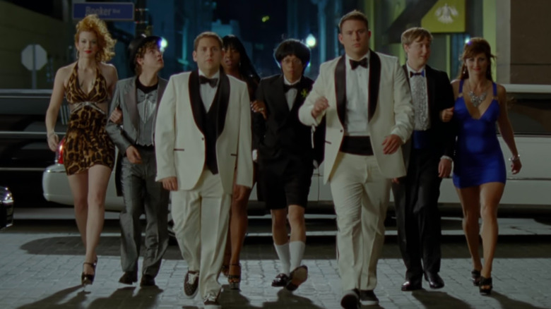 Morton and Greg arriving at prom in "21 Jump Street" (2012)