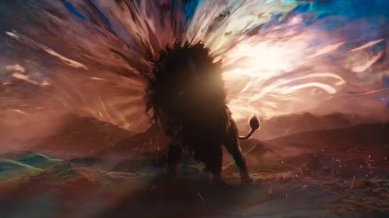 Aslan roaring in "Narnia: The Magician's Nephew" (2027)
