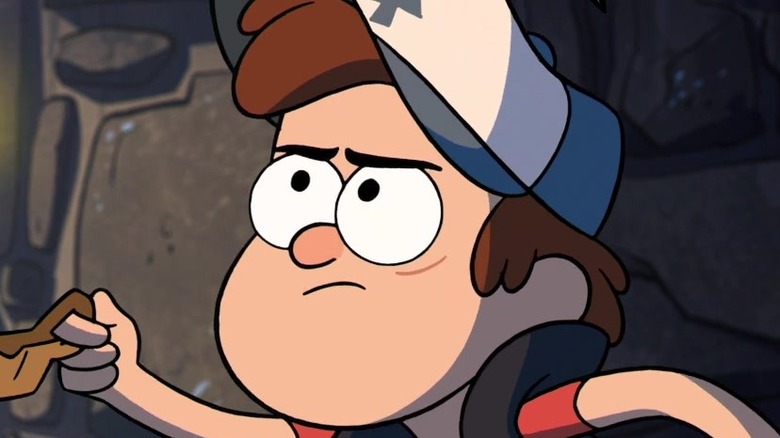 Dipper holding a candle Gravity Falls