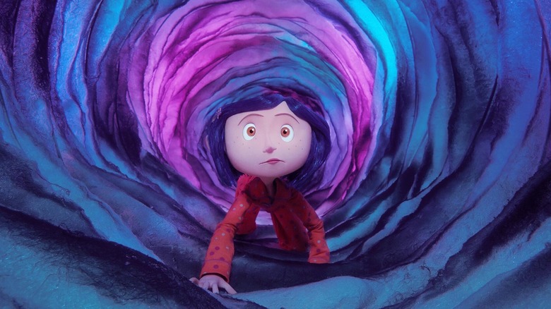 Coraline in a wormhole