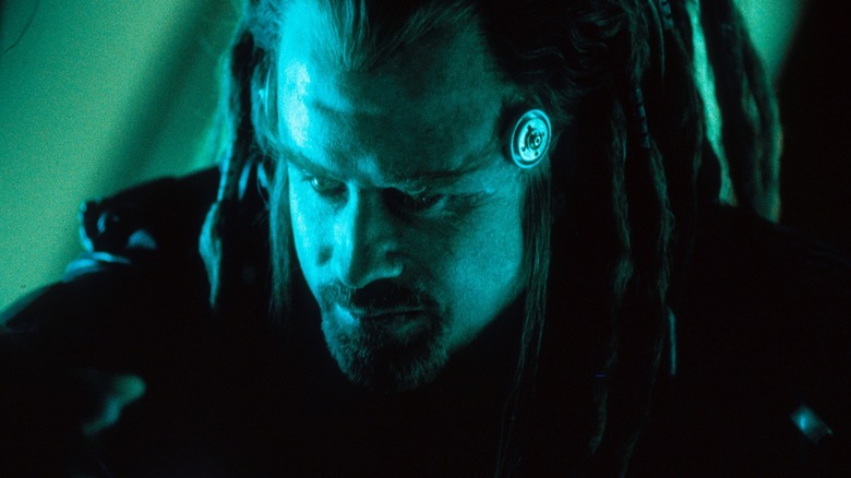 Terl looking stern in "Battlefield Earth"