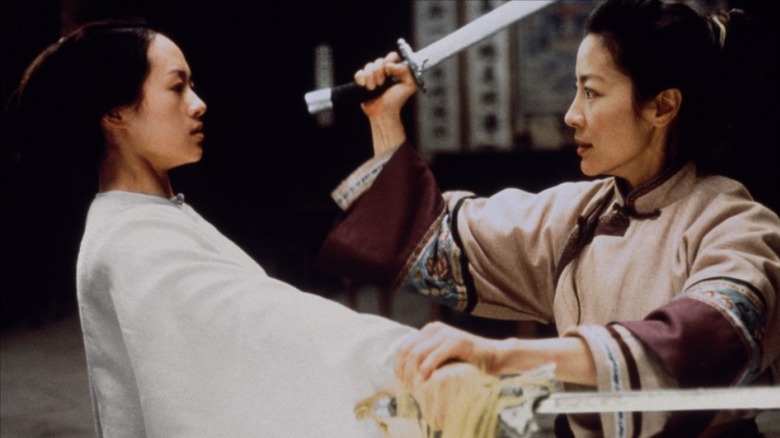 Jen and Yu Shu Lien spar in "Crouching Tiger, Hidden Dragon" (2000)