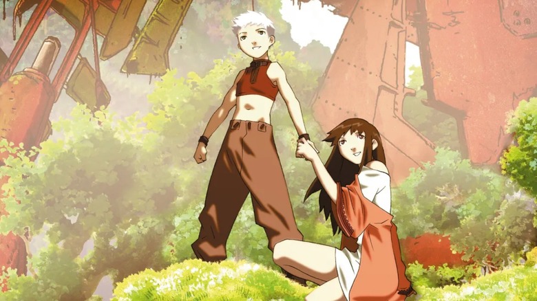 Agito and Toola holding hands in Origin: Spirits of the Past