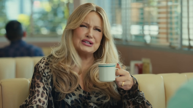 Jennifer Coolidge talking in diner