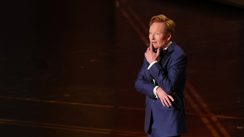 Conan contemplating his next joke at the 98th Academy Awards (2026)