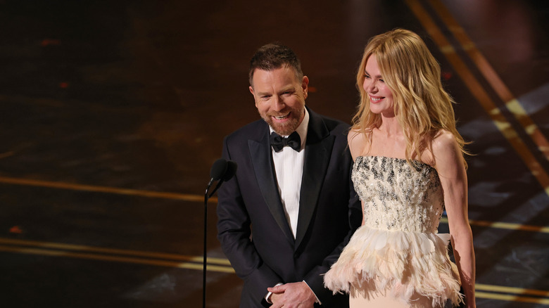 Ewan McGregor and Nicole Kidman handing out the best picture trophy at the 98th Academy Awards (2026)