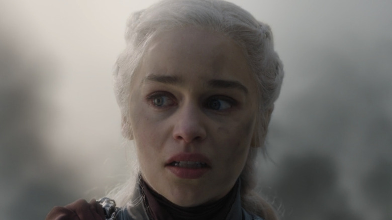 Khaleesi upset in game of thrones