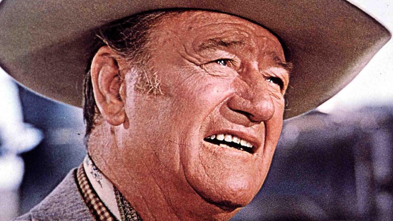 John Wayne looking mad