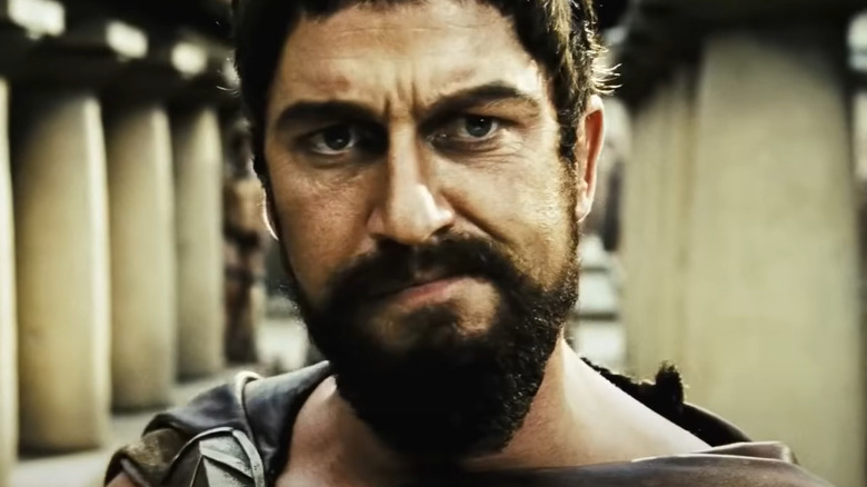 Leonidas grimaces in thought