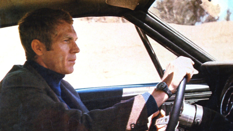 Steve McQueen driving car, Bullitt