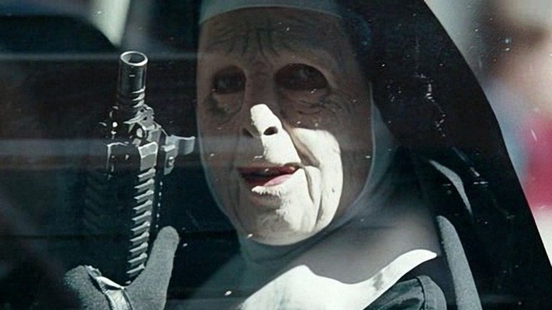Nun, machine gun, The Town