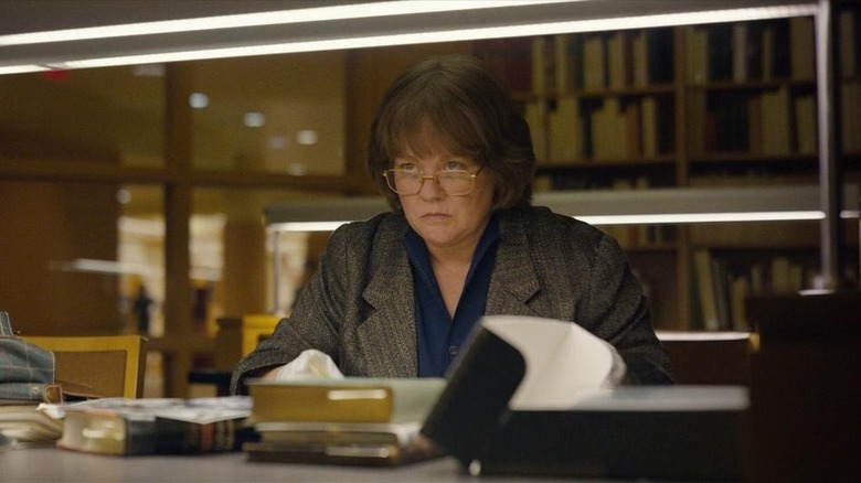 Melissa McCarthy staring