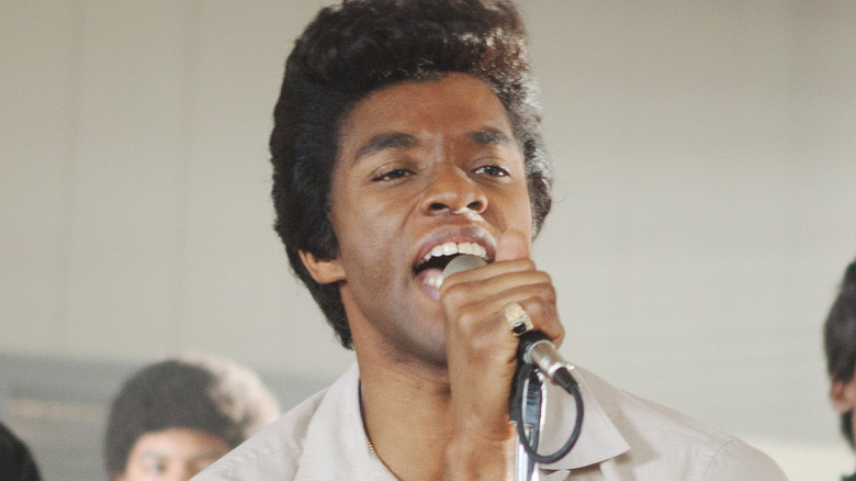 James Brown sings