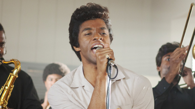 James Brown sings