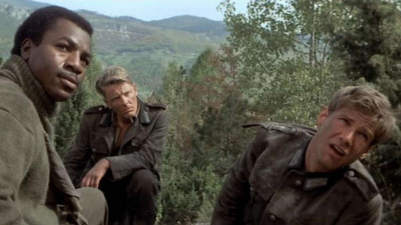 Three soldiers in the forest