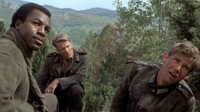 Three soldiers in the forest