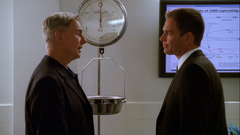 Gibbs and Tony talking in 