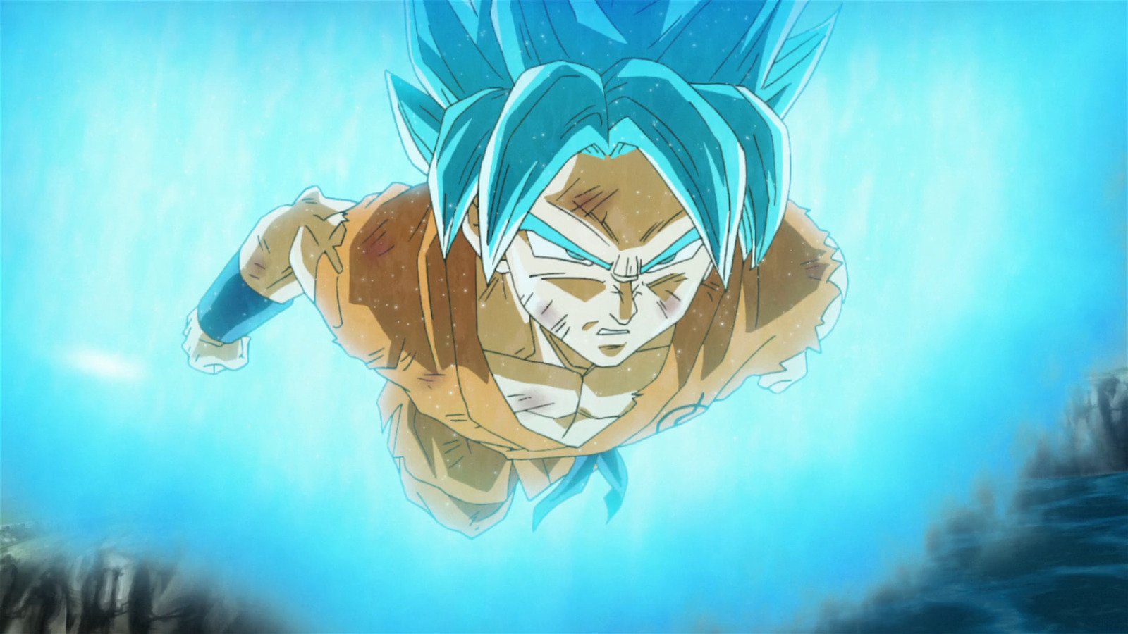 Goku ssj Blue 3 - Papel de parede Anime