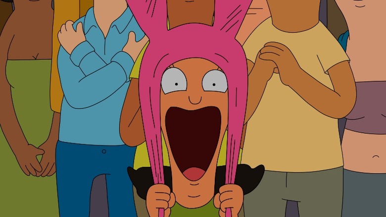 Louise happy screaming